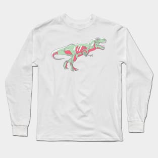 Hand drawn T-rex dinosaur vector illustration Long Sleeve T-Shirt